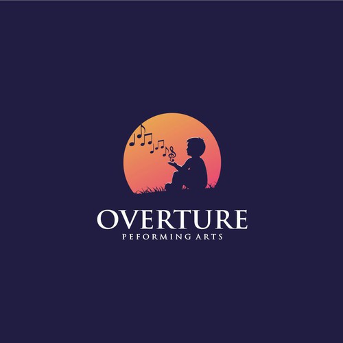Boy design with the title 'Design a logo for Overture Peforming Arts'