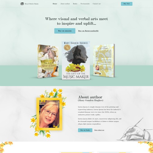 Book website with the title 'Henri Butler Books'