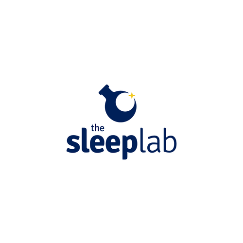 Flask design with the title 'Clever design for sleep and performance brand'
