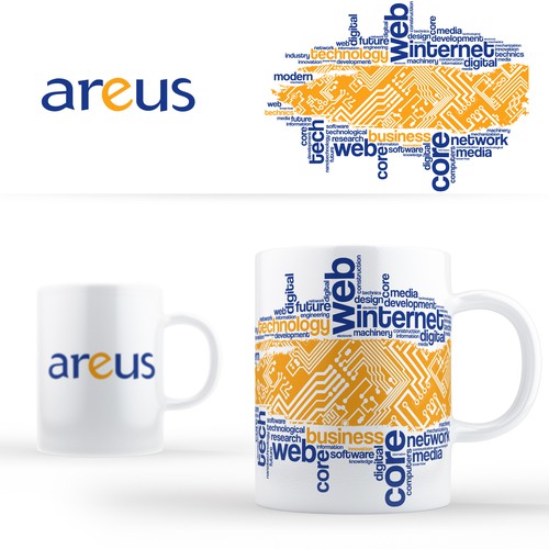Circuit design with the title 'ArEus mug design'