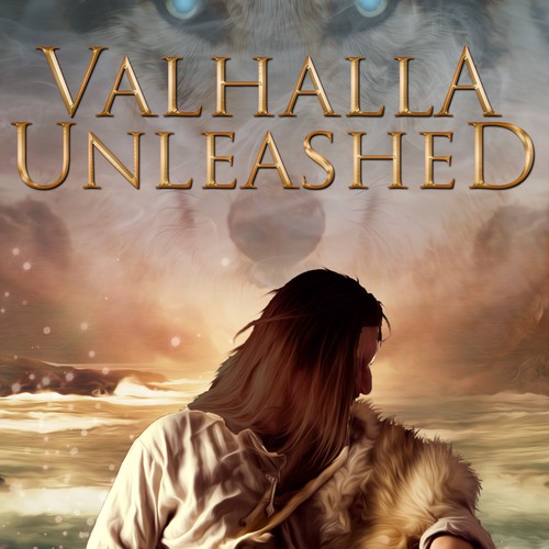 Viking book cover with the title 'Viking fantasy book cover'