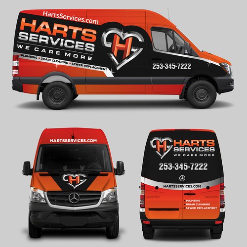 Car graphics design with the title 'Car Wrap'