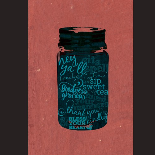 Southern design with the title 'Southern Sayings Poster'