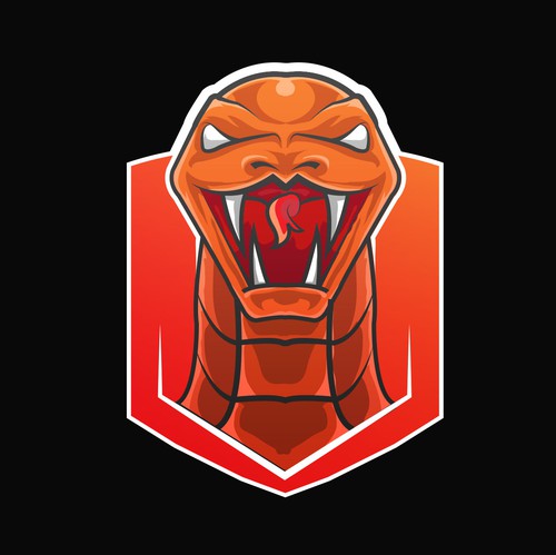 Snake logo with the title 'Strong logo for "EC RattleSnake Hart"'