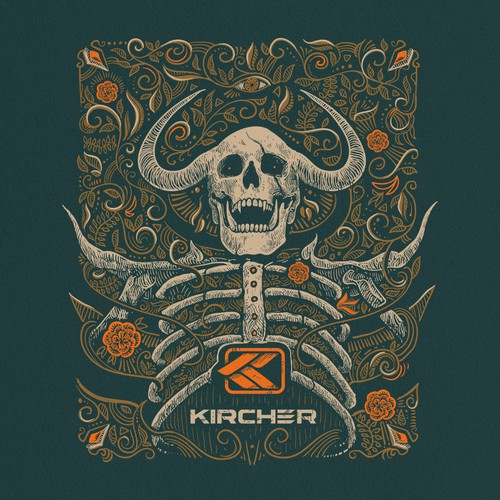 Skeleton design with the title 't-shirt design'