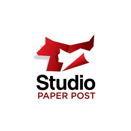 Paper brand with the title 'studio paper post logo'