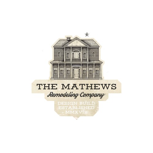 House logo with the title 'The Mathews Remodeling Company'