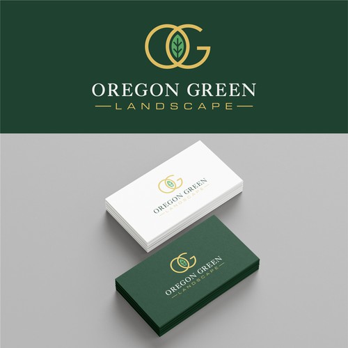 Landscaping brand with the title 'Logo concept for lawn care and mowing'