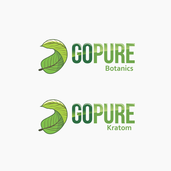 Go logo with the title 'Natural Logo for GoPure'