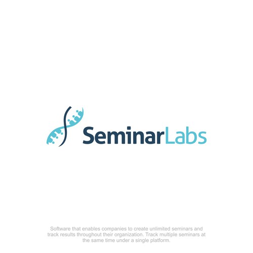 Seminar logo with the title 'Clever Logo for Seminar Management Software'