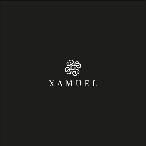 Symmetrical logo with the title 'Xamuel'