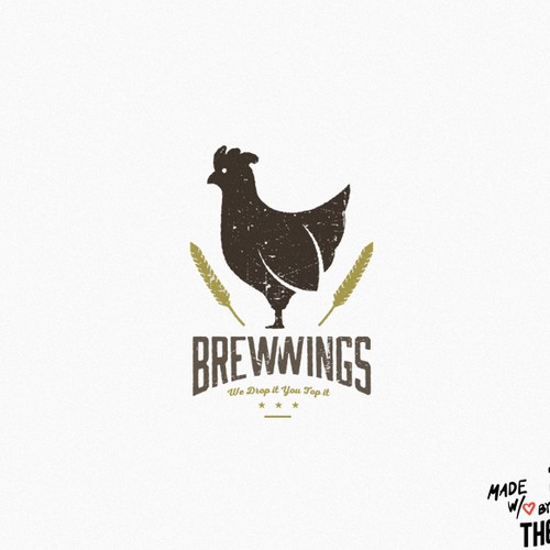 Chicken king logo with the title 'Logo for LA Food Truck'