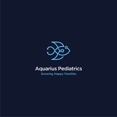 Stethoscope logo with the title 'Aquarius Pediatrics'