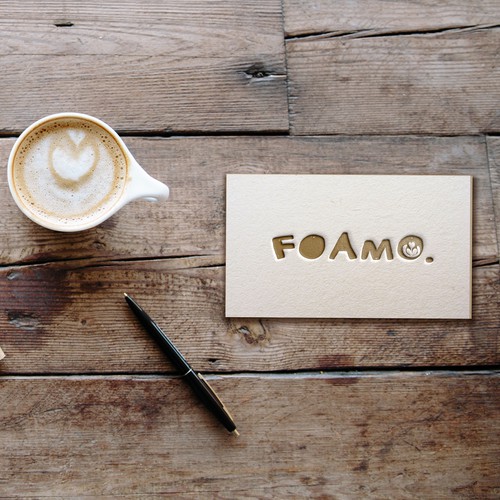 Letterpress design with the title 'Typographic logo for coffee house'