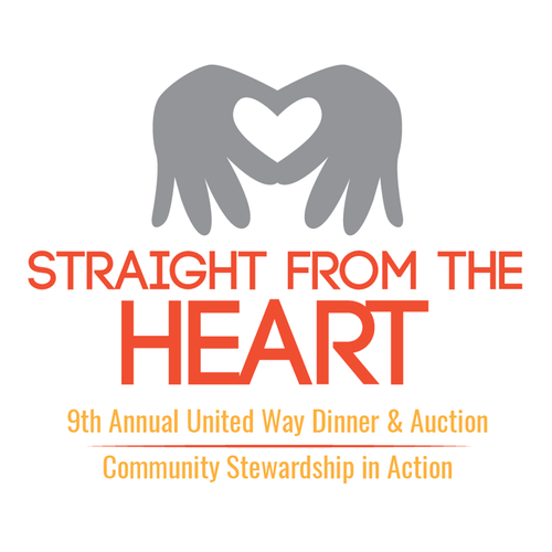 Auction logo with the title 'Straight from the heart'