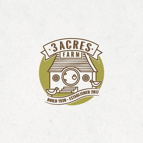 Folk logo with the title 'Farm logo concept'