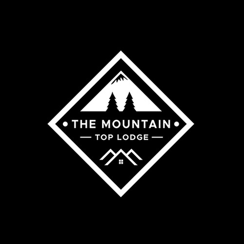 Hotel brand with the title 'The Mountain Top Lodge'