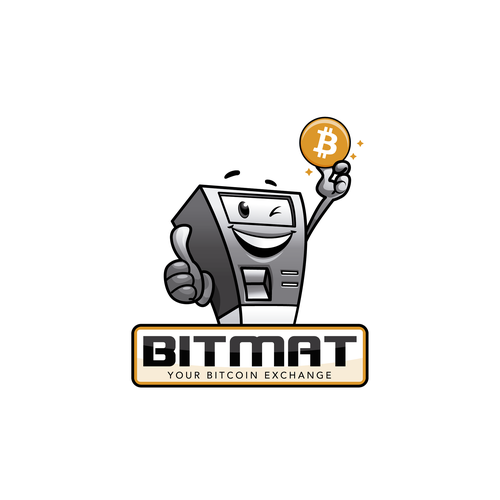 Sketchbook design with the title 'Bitmat.at logo design'
