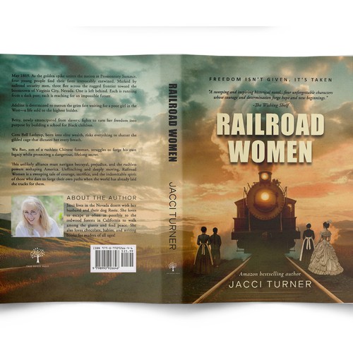 Book cover with the title 'Railroad Women'