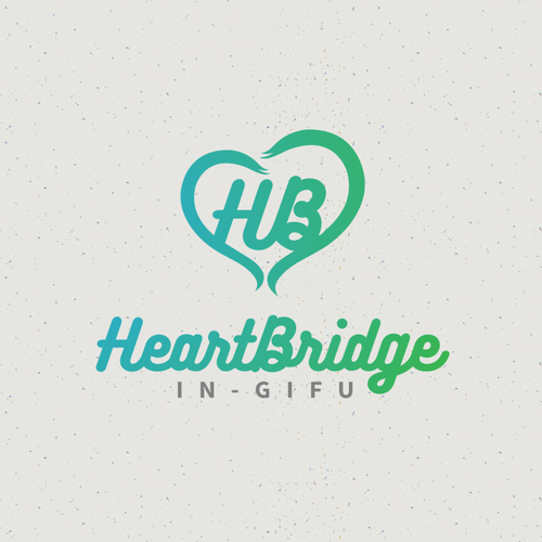 Parenting logo with the title 'Heart-Bridge logo design '