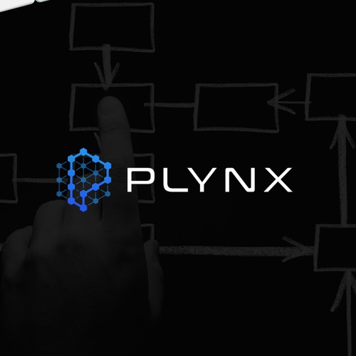 Tech design with the title 'Plynx Logo'