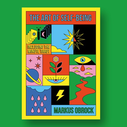 Design with the title 'The Art Of Self Being - Book Cover Design'