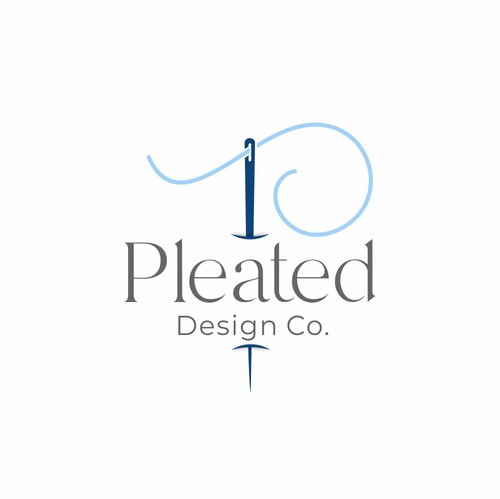 Needle Logo, Sewing Logo, Needle and Thread Pre-made Logo