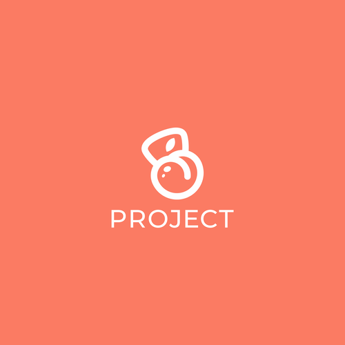 Peach design with the title 'Peach and fitness. Name is project'
