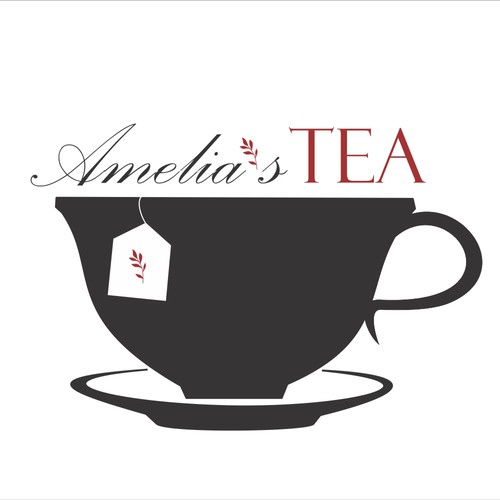 Lovely logo with the title 'A cup of tea. '