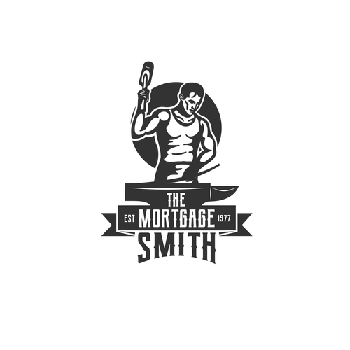 Blacksmith logo with the title 'The Mortgage Smith logo'