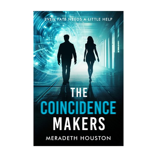Futuristic book cover with the title 'The Confidence Maker'