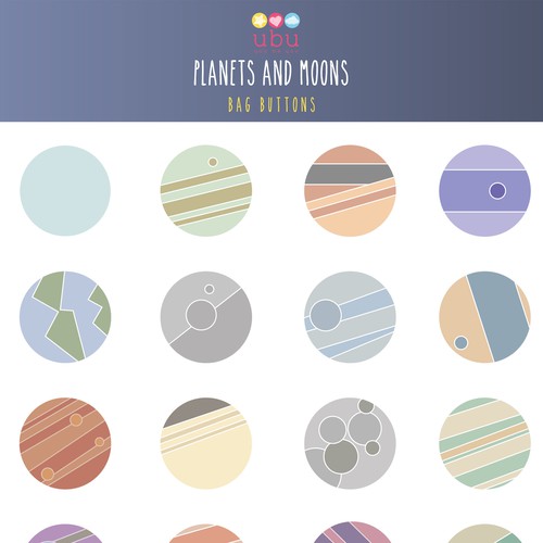 Butterfly artwork with the title 'Button Design for ubu'