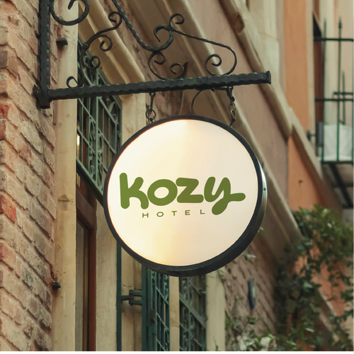 Hospitality design with the title 'Kozy Hotel'