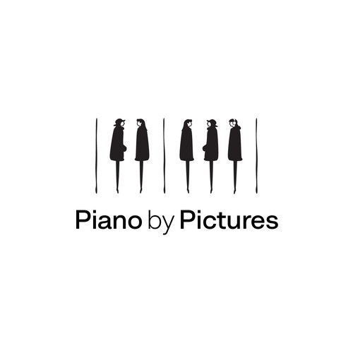 Conversation logo with the title 'abstract piano keys'