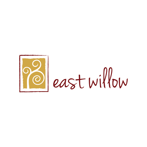 Willow logo with the title 'cool logo needed for east willow -- Get Conceptual on this one !!  I also love lettering!'