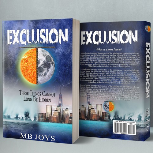 Young adult book cover with the title 'Exclusion'