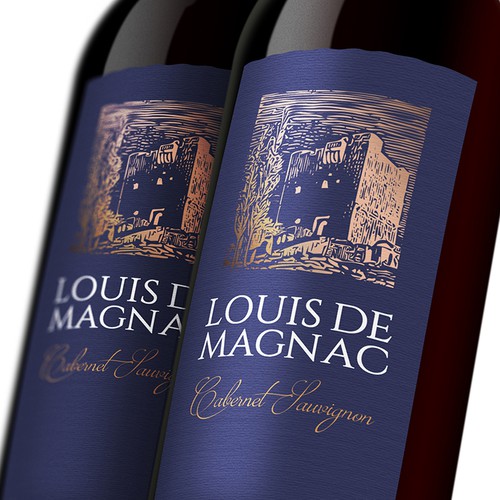 Beverage label with the title 'Classic wine Label '