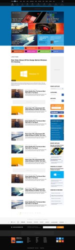 Window design with the title 'Design of Software Blog'