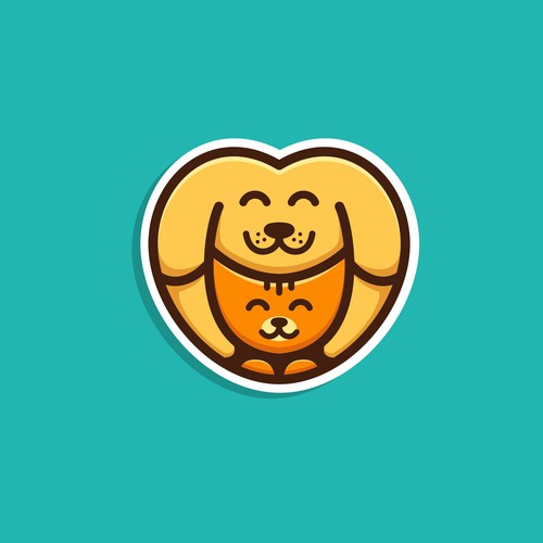 Cat brand with the title 'Dog & Cat Logo #3 (Unused Design)'