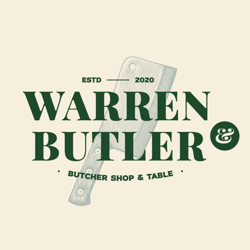 Rustic brand with the title 'Vintage Logo for Butcher Shop'