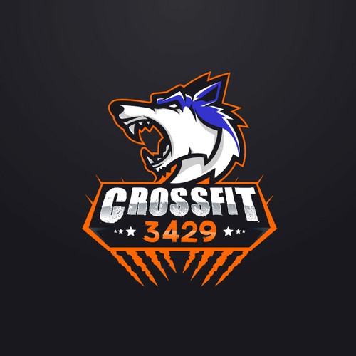 CrossFit logo with the title 'Logo design for crossfit'