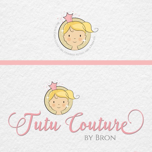 Princess design with the title 'Cute princess logo for children's boutique'