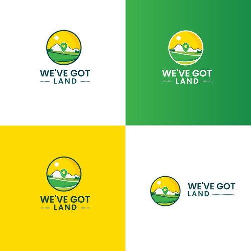 Land design with the title 'We've Got Land Logo Design '