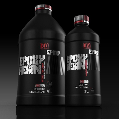 Sport packaging with the title 'epoxy label'