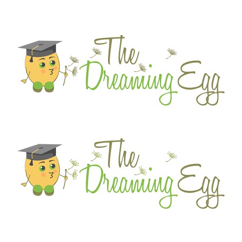 Egg design with the title 'Create a winning logo design that will fund many children's futures.'