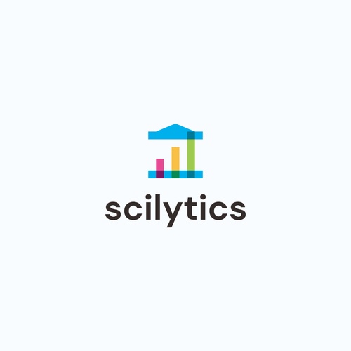 Meaningful design with the title 'Serious yet attractive logo for education technology startup: Scilytics'