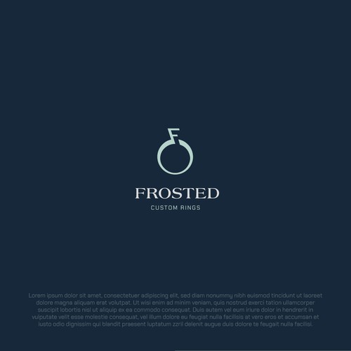 Ring logo with the title 'Jewelry Logo Design'