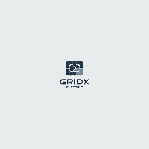 Circuit design with the title 'Design a logo for a new electrical business'
