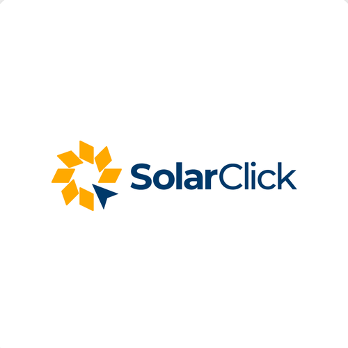 Solar panel design with the title 'SolarClick'