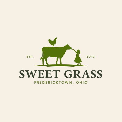 Moo logo with the title 'Sweet Grass'
